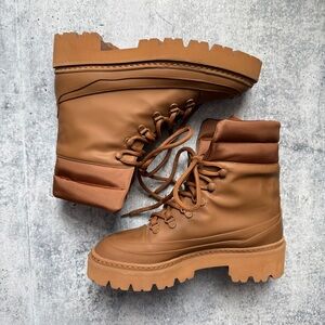 GIABORGHINI Lace-up Cargo Ankle Boots 36.5